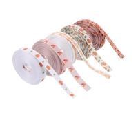 Mipcase 5 Grosgrain Autunnale in Poliestere Decorazioni Festa Ringraziamento con Zucche e Foglie d Acero Versatile per Progetti DIY e Confezioni