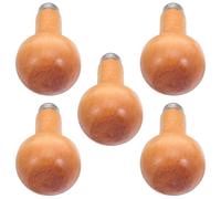 Mipcase 5 pezzi Manico in Legno Ergonomico per Scalpelli Impugnatura Forma di Fungo per Utensili da Intaglio e Raspa Compatibile con Metallo e Trapani Manuali Maniglie per Lavorazione