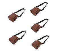 Mipcase 5 Pezzi marsupio con tasca con borchie portatile borse per utensili borsa sacca per impasto per la custodia della cintura Piccole borse per la custodia per utensili fibra chimica