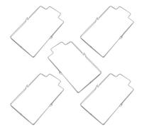 Mipcase 5 pezzi Supporto Porta Sacco Spazzatura in Acciaio Resistente Organizer Pieghevole Compatto per Cucina Bagno e Balcone Compatibile con Varie Dimensioni di Sacchetti per