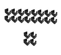 Mipcase 5 Set Clip Per Divano Componibile All'aperto Vimini Clip Per Patio Esterno Morsetti Per Divani Da Esterno Clip Di Fissaggio Del Divano Plastica Nero 4 Pezzi*5