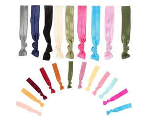 Mipcase 50 Elastici per Chioma Annodati e Fasce Elastiche Delicate, Set Misto Colori Presa Antiscivolo, Morbidi senza Danni, per Sport, Yoga e Uso Quotidiano Donna e Ragazza