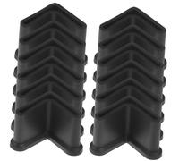 Mipcase 50 Pezzi Copertura del piede tappetino protezioni per i piedi dei mobili pesante pronto copri punte delle gambe della sedia protezione del pavimento della sedia a gamba Nero