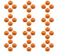 Mipcase 50 Pezzi Copertura Zucca Halloween in Plastica per Luci Stringa LED | Mini Lampada Arancione, Bordi Arrotondati e Superfici Lisce, per Finestre e Set Fotografici