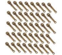 Mipcase 50pezzi Ciondolo in Lega Forma di Microfono Decoro Musicale in Ciondolo Retrò per Creazioni di Gioielli Fai da Te Decorazioni Uniche e Squisite