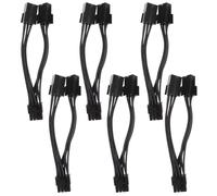 Mipcase 6 Adattatori Alimentazione Pcie Per Schede Grafiche 6 Pin A 8 Pin, Prolunga Splitter Per Gpu, Alimentazione Per Schede Video Per Computer PC