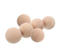 Mipcase 6 Palline da Croquet Non Finite Palline da Gioco in Legno per Prato Kit per Dipingere All'Aperto di