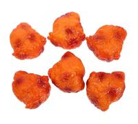 Mipcase 6 Pezzi Di Bocconcini Di Pollo Artificiali Realistici, Adatti Per Scherzi, Decorazioni Per La Cucina Di Casa E Accessori Per Feste, Cibo Finto Realistico Da Esporre
