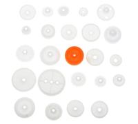 Mipcase 64 Pezzi Kit Ingranaggi Plastica Assortiti per Modelli Meccanici DIY con Ingranaggi Singoli Doppi e Vite Senza Fine Accessori Riparazione e Progettazione Meccanica