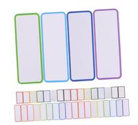 Mipcase 67 pezzi Etichette Magnetiche Cancellabili Magneti Memo Scrivibili per Lavagne Frigoriferi e Riutilizzabili Tag Classificazione e