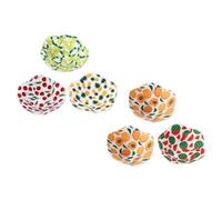 Mipcase 6pezzi Supporti per Ciotol Microonde Resistenti al Calore Riutilizzabili Design Elegante Bellissime Fantasie Leggero e Portatile Protezionlle Scottature Danni Stile Casuale