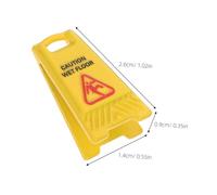 Mipcase 7 Miniature Dollhouse Warning Signs Realistic Alloy Wet Floor Caution Signs Educational Safety Awareness Tool For Lightweight And Portable For Model And Fairy Garden Decor