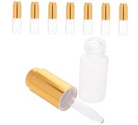 Mipcase 8 pezzi Bottiglie Contagocce Trasparenti per e Profumi Bottigliette Vuote per Viaggio con Tappo Tenuta Stagna per Aromaterapia e