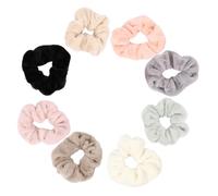 Mipcase 8 pezzi Elastici per Capelli Donna Grandi Fascia Morbida e Soffice Forma di Intestino Crasso Accessori Moda Antiscivolo Adatti Tutti i Tipi di Capelli Elasticità Confortevole e