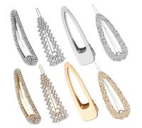 Mipcase 8 pezzi Mollette Fermagli per con Accessori Antiscivolo per Donne e Ragazze Clip Eleganti Regolabili per Acconciature Quotidiane e Feste