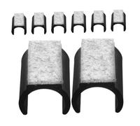 Mipcase 8 Pezzi Protettore Dei Mobili Protettori a Forma Di u a Forma Di Pad Di Sedie Non Slip Suggerimenti Per Le Gambe Dei Mobili Rumorosi Coprigambe Rettangolari Per Sedie Plastica