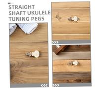Mipcase 8 Pezzi Ukulele Tuning Pegs in Small Round Ergonomic Handles Metal And Plastic Replacement Pegs For Various Ukulele Models With Stable And Precise String Tuning