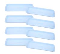 Mipcase 8 Sottovasi Rettangolari in Plastica per Piante Vaschette Raccogli Gocce Compatte 40X15 CM per Interno ed Esterno Vassoi Salvaspazio Resistenti per Fioriere e Bonsai