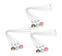 Mipcase 9 pezzi Collana Amicizia Delicata con Pendenti Ciambella Colorata Accessori Regalo Compleanno per Bambine e Migliori Amiche