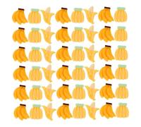 Mipcase 90 pezzi Mini Banane in Resina Scala Decorazioni Miniature Realistiche per Casa Bambole Accessori Cucina in Miniatura e Ornamenti Giardino Fatato