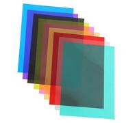 Mipcase 9pezzi Colorata Filtri in Gel Luminosi Per Luce Trasmissione Della Luce Correzione Del Colore Per Fotografia Feste