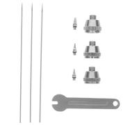 Mipcase Accessori per Aerografo con Ugelli Sostitutivi e Aghi di Precisione per Pittura Professionale Ricambi Facili da Installare per Artisti e Hobbisti