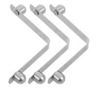 Mipcase Accessorio per Bastone da Passeggio Struttura di Bloccaggio Sicura Argento 3 Pezzi in Acciaio Inossidabile e Molla a Compressione a Forma di V per Uso Quotidiano e'aperto