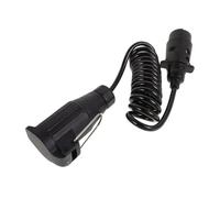 Mipcase Adattatore Cavo Spirale per Rimorchio Pin Maschio Pin Cablaggio Elettrico Elastico per Caravan e Barche Cavo Coiled Groviglio Metri Compatibile Acv