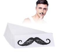 Mipcase Adesivi Depilatori per Rimozione Baffi e Peli Naso 50 Pezzi Kit Protettivo Cera Pp per Depilazione Delicata Viso Casa Viaggio