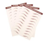 Mipcase Adesivi Per Sopracciglia Waterproof 3d Simili a Peli, Confezione Da 4 Fogli, Tatuaggi Temporanei Impermeabili Naturali, Per Donna Per Uso Quotidiano e Viaggi