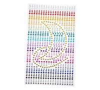 Mipcase Adesivi Strass Per Viso e Gioielli Decorativi Autoadesivi, Di Pietre Preziose Colorate Per Trucco Da Festival e Progetti Fai Da Te, Adatti a Ragazzo Ragazza e Adulti