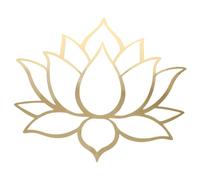 Mipcase Adesivo Da Parete Specchio Di Loto Carta Da Parati Adesiva Adesivi Muri Decalcomanie Da Parete Decorazione Etichetta Fiori Vinile Arredamento Comodino Golden Acrilico