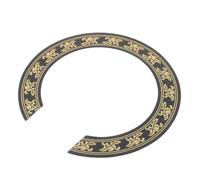 Mipcase Adesivo Decorativo 3D Dorato per Buca di Risonanza Chitarra Acustica Copriforo in Plastica 105 MM Accessorio Protettivo e Abbellimento per Musicisti