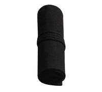 Mipcase Astuccio Porta Pennelli e Pennarelli Grande Capacità Rotolo 72 Scomparti in Tela Nero Design Avvolgibile Stringa per Artisti per Uso Portatile