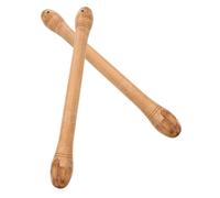 Mipcase Bacchette per Batteria in Pelle di Mucca 60 Cm, Set 2 Pezzi, Bastoncini per Percussioni in Legno Massello Resistenti, Accessori per Tamburi Adatti a Musicisti e Appassionati