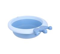 Mipcase Bacinella Pieghevole per Bagnetto in Plastica Blu, Comoda e Portatile per Lavaggio Viso e Pulizia a Casa o Campeggio