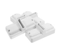 Mipcase Base per Recinzione da Giardino Bianco Supporto Stabile e Facile da Installare 4 Pezzi in Plastica per Cortile e Spazi Commerciali