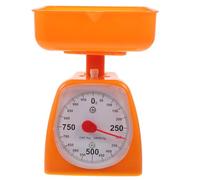 Mipcase Bilancia Analogica Cucina Meccanica in Plastico Arancia Quadrante Trasparente e Scala ad Alta Definizione, per Cucina e Esperimenti di Precisione Colore Casuale