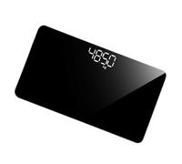 Mipcase Bilancia Digitale Portatile Superficie a Specchio Ricaricabile in Vetro Temperato e Plastica, Design Compatto e Misurazioni Accurate per Uso Domestico da Viaggio