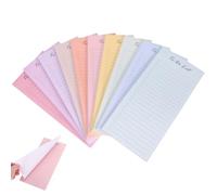 Mipcase Blocco Note Adesivo Planner 10 Pezzi per Organizzazione Attività senza Data, Quaderno Promemoria Colore Codice per Ufficio, Scuola e Viaggi, Strumento di Pianificazione Task