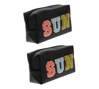 Mipcase Borsa Da Trucco Compatta Da 2 Pezzi Per Articoli Da Toeletta Per Rossetto Smalto Gioielli Viaggi Daffari