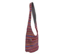 Mipcase Borsa Tracolla Donna in Canvas Rosso, Pratica e Capiente, Stile alla Moda per Andare a Lavoro o Scuola