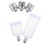 Mipcase Bottiglie Aerografo Trasparenti Resistenti alla Corrosione Contenitori Vernice per Pittura Accessori Precisione Flusso per Artisti Ricambi Tazze Vernice Portatili e Sostituibili