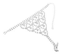 Mipcase Bracciale ad Anello Strass Catena per Donna e Imbracatura Realizzata in Rame Accessorio Elegante per Feste e Occasioni Speciali