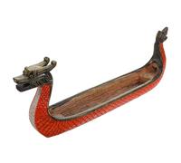 Mipcase Bruciatore per Ufficio per Festival delle Barche Drago a Forma di Barca di Drago in Resina di Incenso Facile da Pulire come Regalo e Decorazione Casa