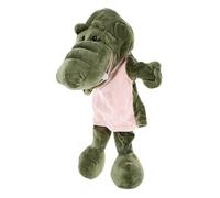 Mipcase Burattino a Mano Animale Interattivo in Peluche Per Raccontare Storie Giocattolo Educativo Morbido 35cm Marionetta a Forma Coccodrillo Per Ragazzo