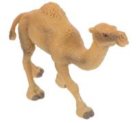 Mipcase Cammello Simulato in Plastica Realistica Figura Miniatura Decorativa per Scrivania Gioco Educativo e Ornamento per Feste Tema Animali Decorazione Casa Natale