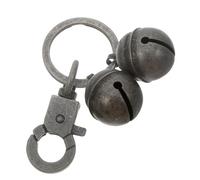 Mipcase campana per animali domestici piccole campane campanello per il collo dell'animale domestico campanelli per collari per gatti campanello per collare mini campanelli ottone Grigio