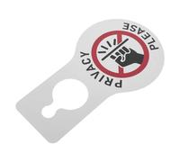 Mipcase Cartello per la Privacy Bifacciale in PVC da Appendere alla Maniglia della Porta Segnale Non Disturbare Riutilizzabile per Hotel Ufficio e Casa Comunicazione Chiara per Camera