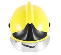 Mipcase Casco Pompiere in Plastica Leggero e Resistente Accessorio Costume Vigile del Fuoco per Feste e Carnevale Cappello Decorativo per Foto e Cosplay e Adulti